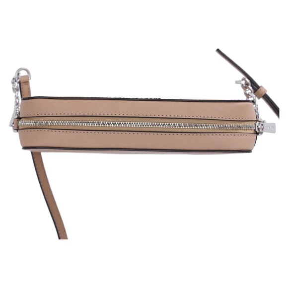 Michael Kors Jet Set Large East West Saffiano Leather Crossbody Bag Camel - Picture 9 of 10